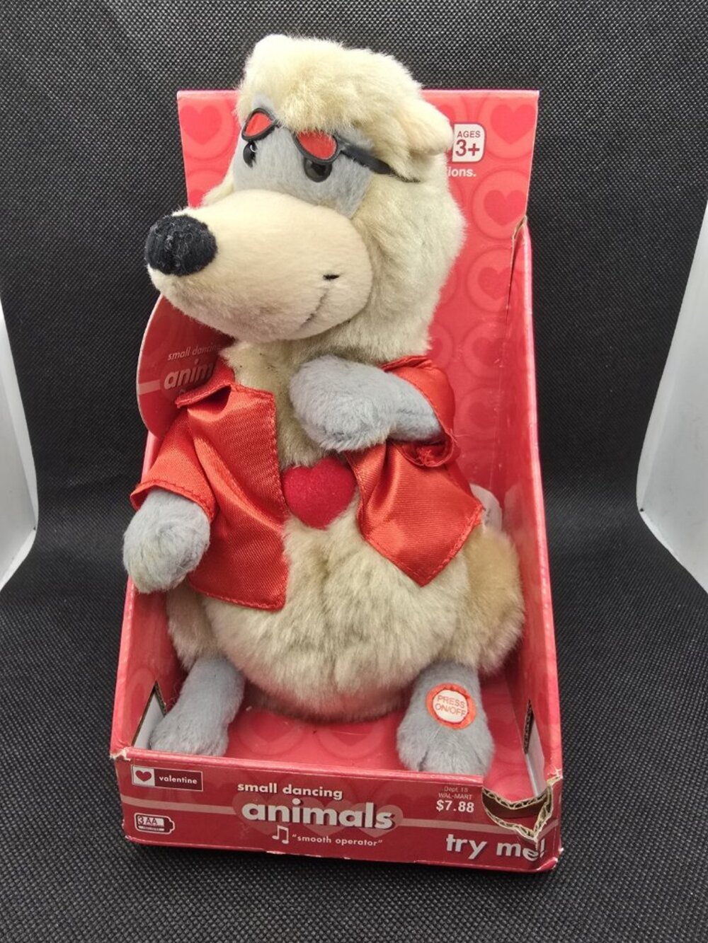 GEMMY Dancing Singing Valentines Ferret 9" Sings Smooth Operator